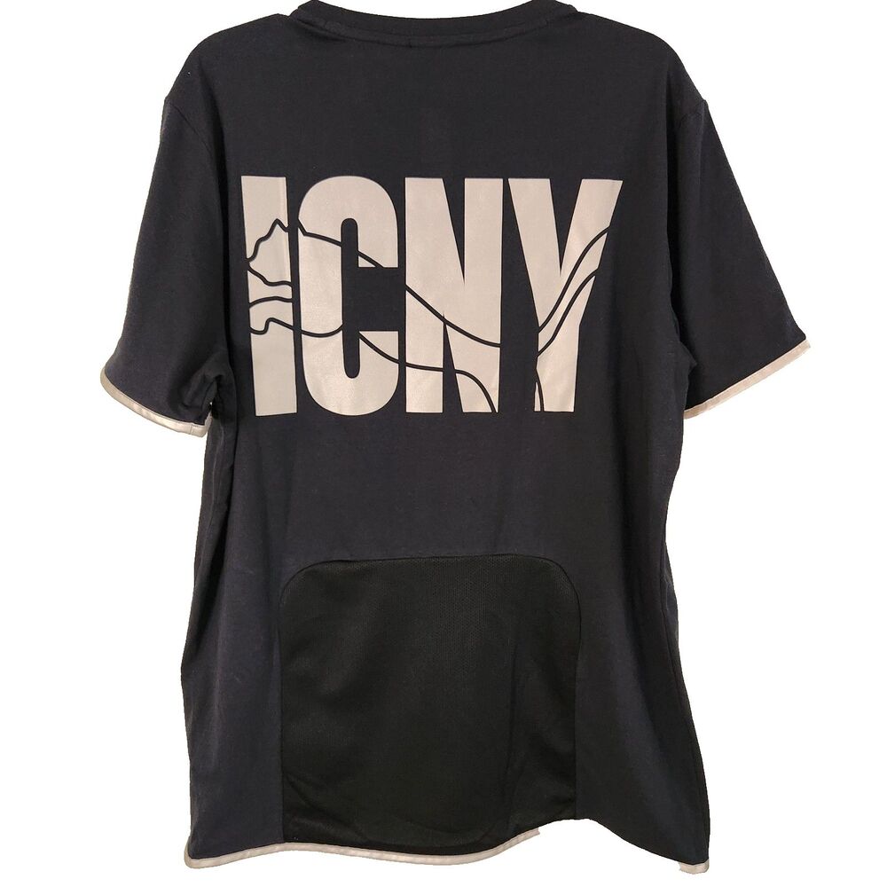 Puma Select x ICNY Logo Tee Reflective Black 2015 Collab Mens Size L NWT Limited